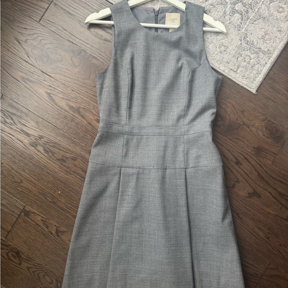 J. Crew Gray Midi Dress